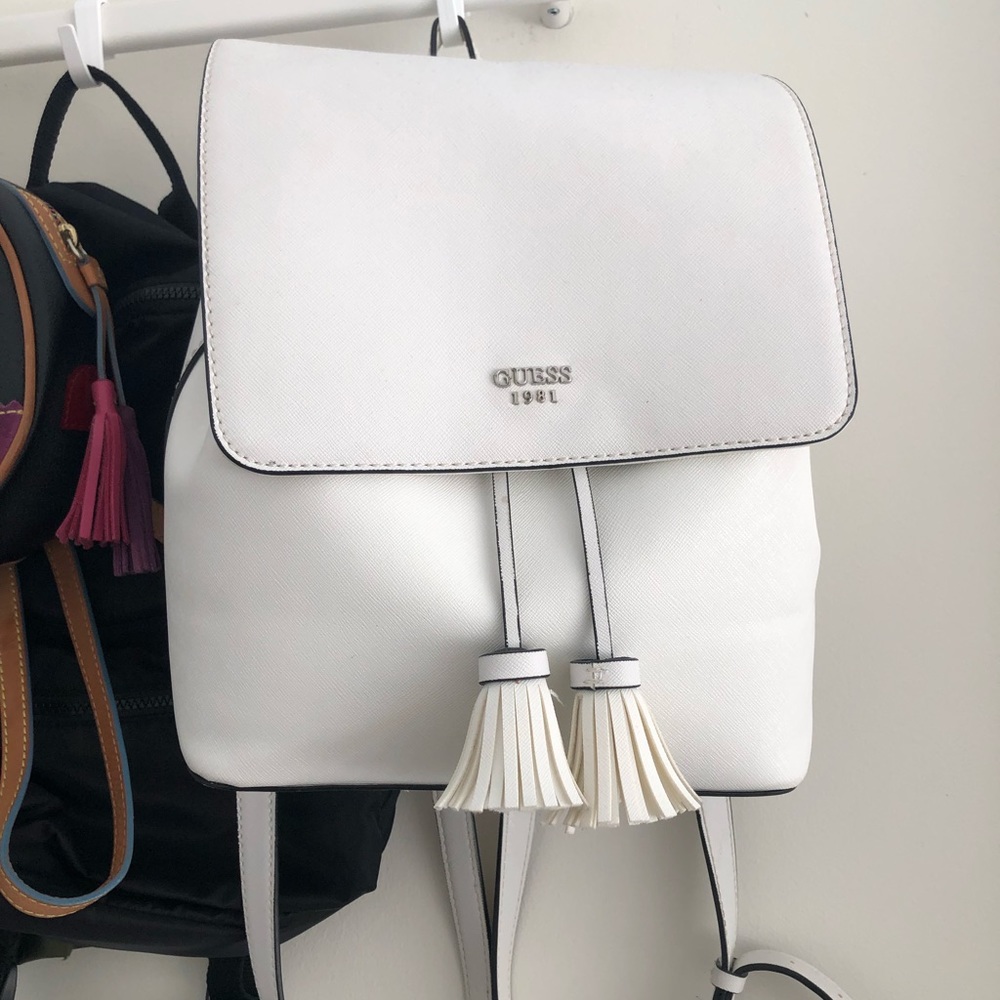Guess White Backpack